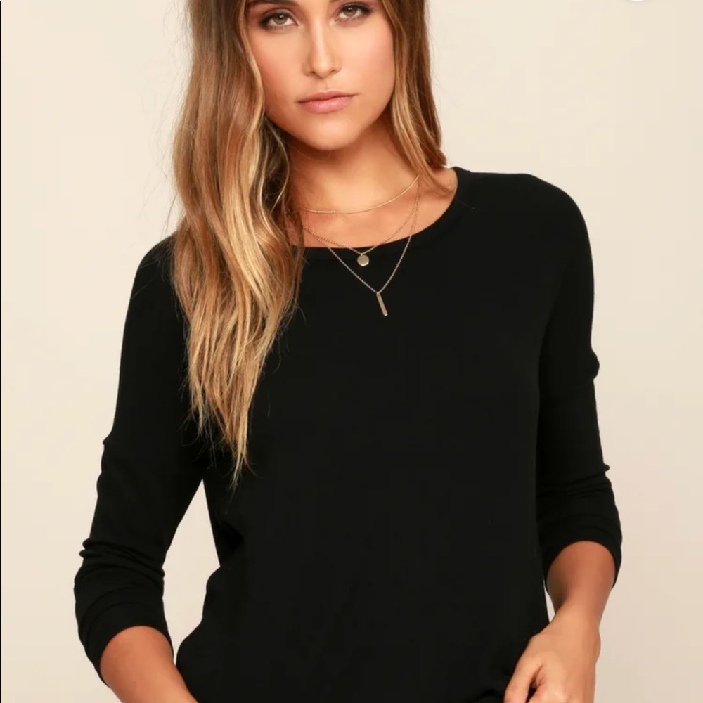 Lulus black top - Picture 3 of 5